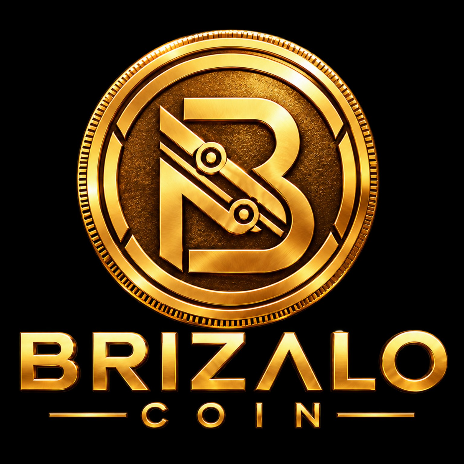 BRIZALO Coin gold logo